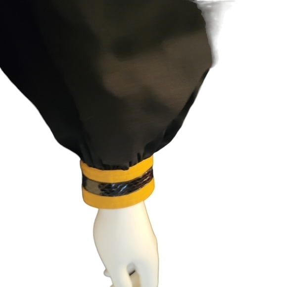 Vintage Francesca of Damon For Starington Shirt 4 Black with Snake Skin - Picture 4 of 5